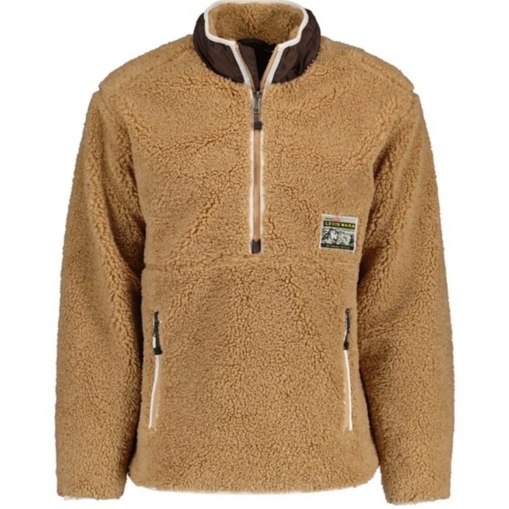 Levi's Tan Zip Up Sweater